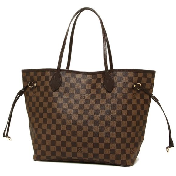 Louis Vuitton Neverfull MM Tote Bag Damier Ebene Rose Ballerine Light Pink - Picture 3 of 7